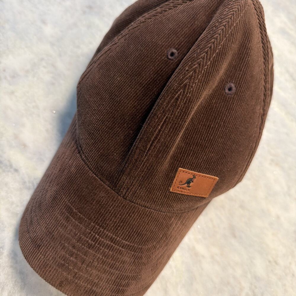 Kangol Cord Baseball Adult S/M Brown Corduroy Flex fit Cap Hat